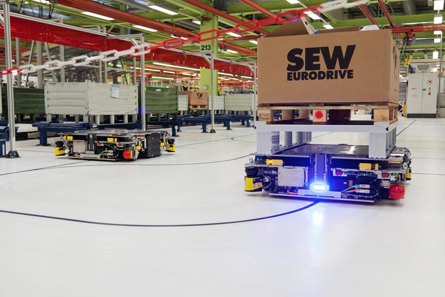 En route vers Industrie 4.0 avec les véhicules à guidage automatique